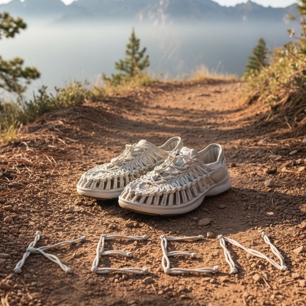 Keen Uneek hybrid open air Mens Braided Cord Hiking Sneakers Shoes M- 8.5 W 9.5